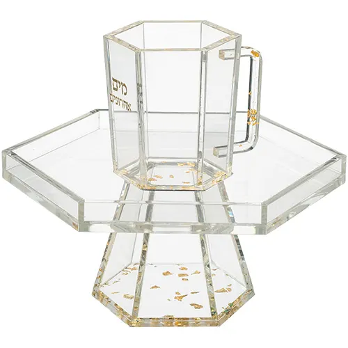 מים אחרונים מאקריליק פתיתים זהב