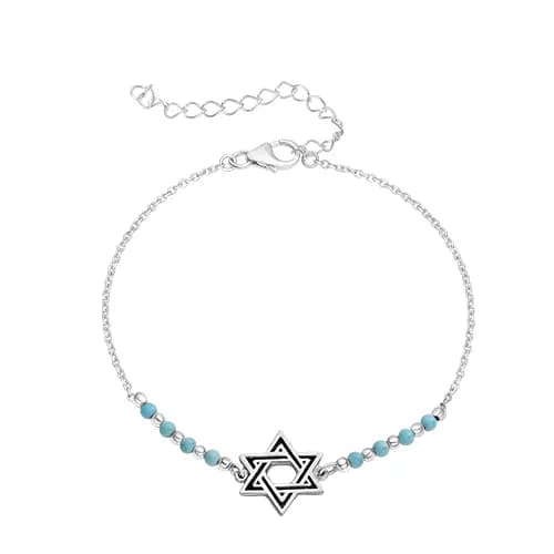 צמיד כסף טהור 925 "מגן דוד