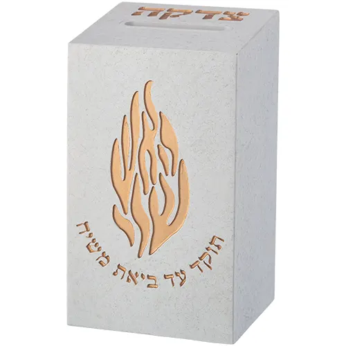 קופת צדקה "האש שלי" מפולימר 13 ס"מ