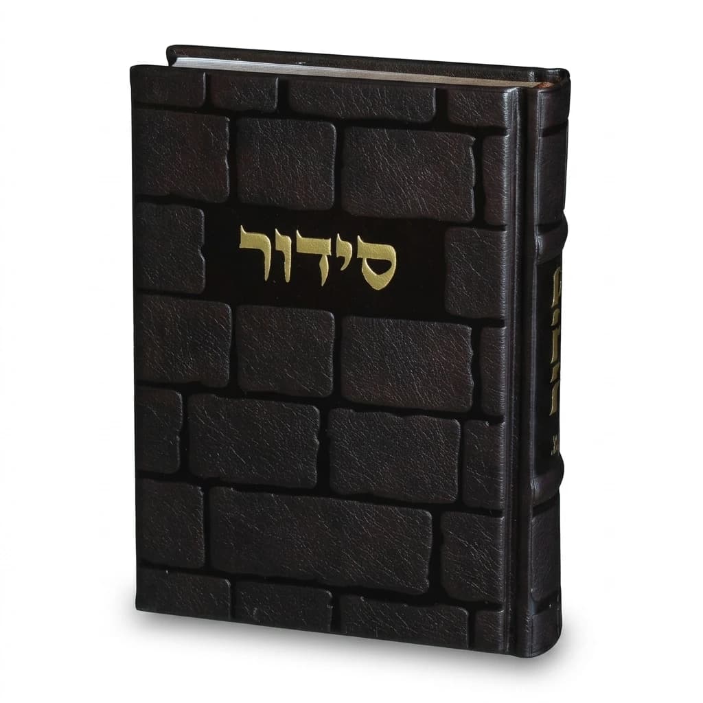 סידור "כתר התפילה" כריכה מהודרת דמוי עור 17.5x12 ס"מ